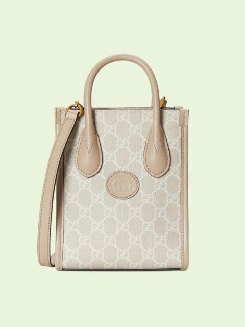 Mini tote bag with Interlocking G