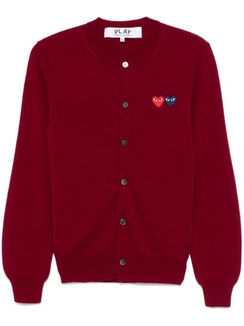 heart-patch cardigan