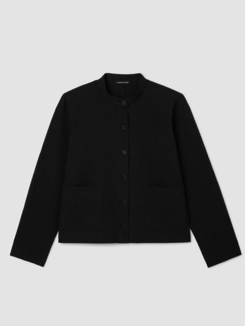 Organic Cotton Pucker Shirt Jacket