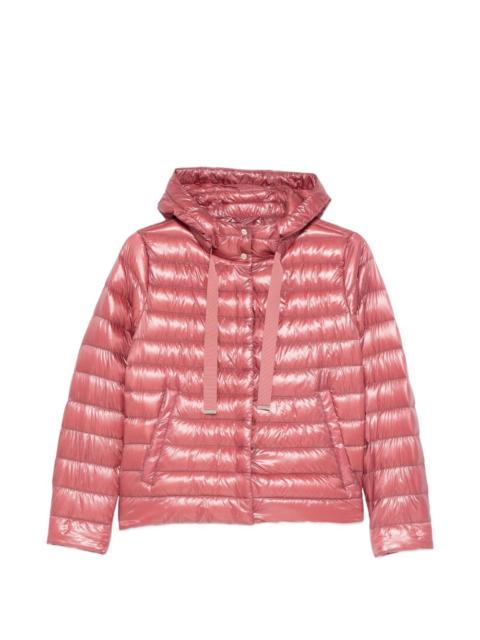 hooded quilted jacket
