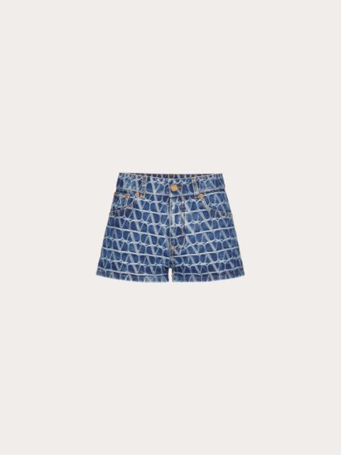 TOILE ICONOGRAPHE DENIM SHORTS