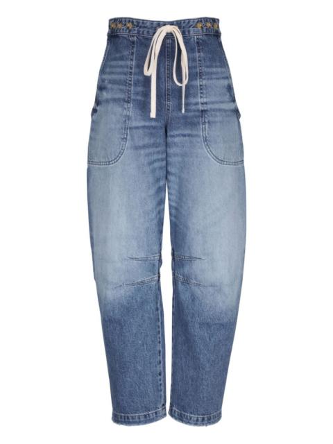 straight-leg jeans