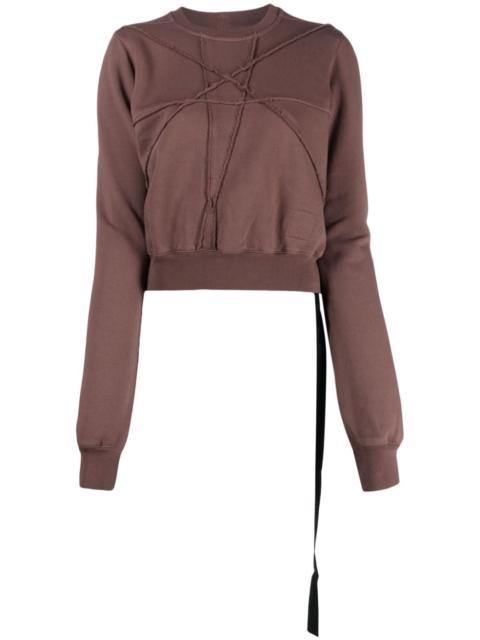 organic cotton cropped sweatshirt