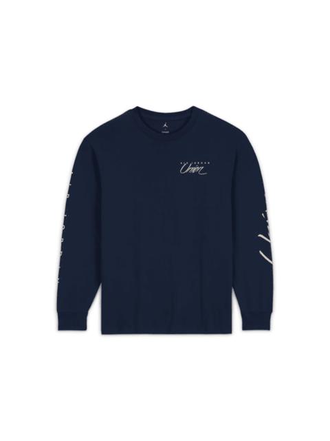 Jordan x Union MJ L/S Tee College Navy/Coconut Milk