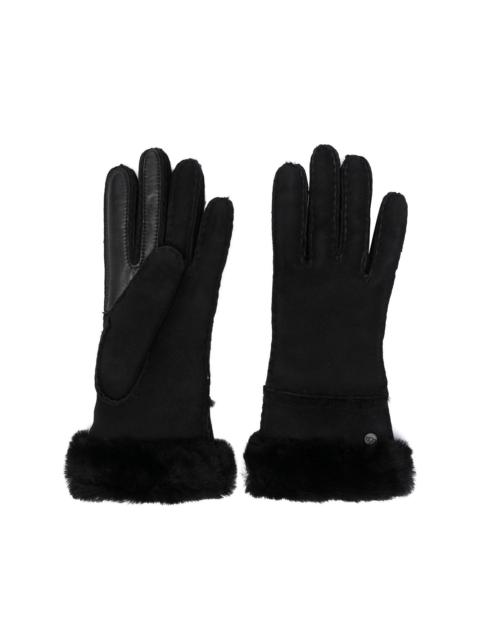 logo plaque gloves