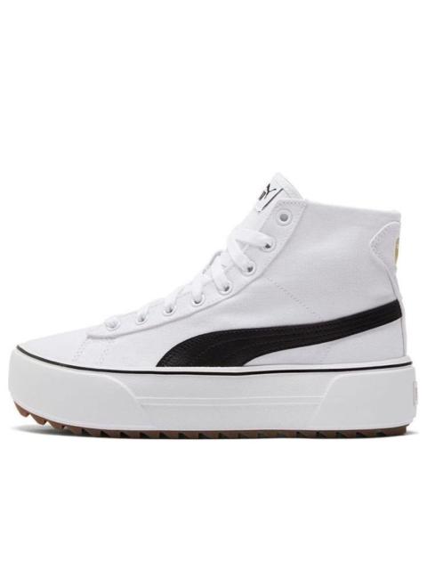 (WMNS) PUMA Kaia Mid CV 'White Black' 384409-01