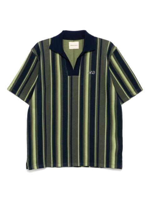 rugby striped polo shirt