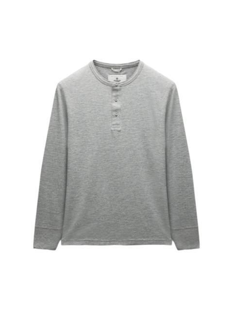 1x1 Slub Slim Henley Heather Grey