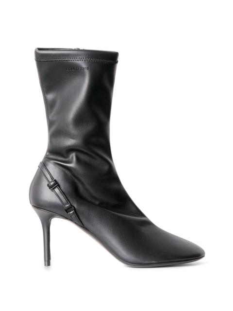 Oblique Strap Ankle Boots