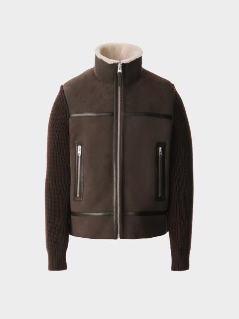 JONATHAN Mixed-media shearling jacket