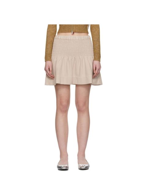 Beige Pacifica Miniskirt