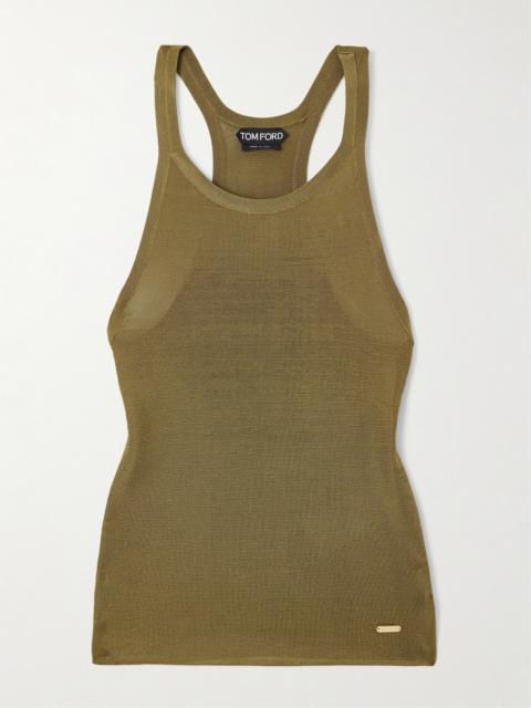 Knitted Silk Tank Top