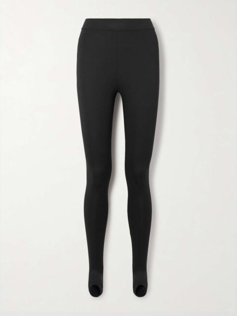 + RHW stretch-jersey stirrup leggings Black