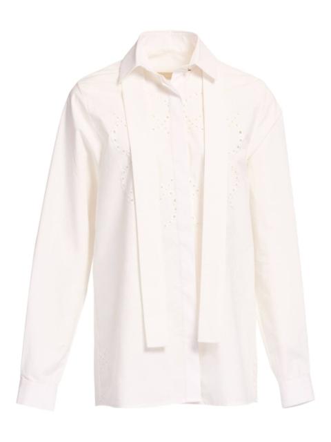monogram-embroidered shirt