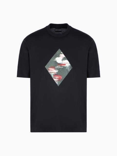 ASV LYOCELL-BLEND JERSEY T-SHIRT WITH ABSTRACT PRINT