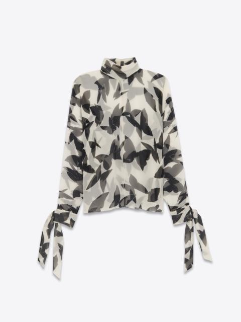 blouse in butterfly silk muslin