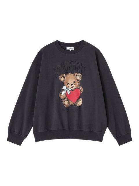 teddy-print sweatshirt