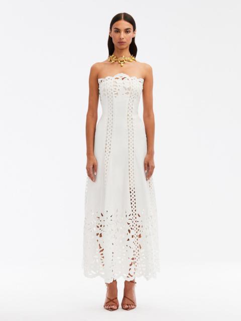 FLORAL TRELLIS GUIPURE DRESS