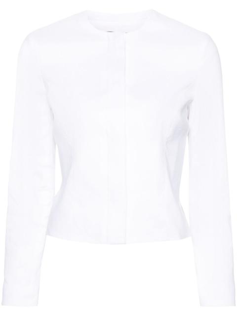 peplum-hem cropped jacket