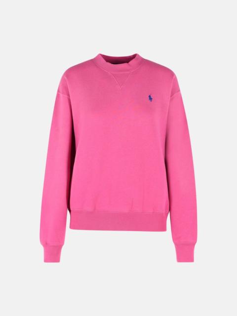 FUCHSIA COTTON BLEND SWEATSHIRT
