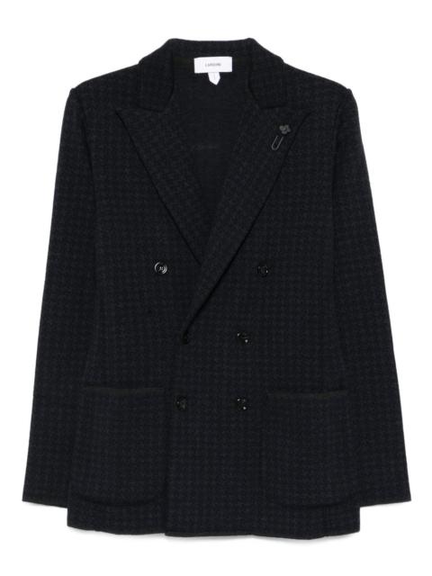 houndstooth double-breasted jacket