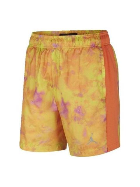 Air Jordan Breathable Basketball Shorts Yellow CD9656-345