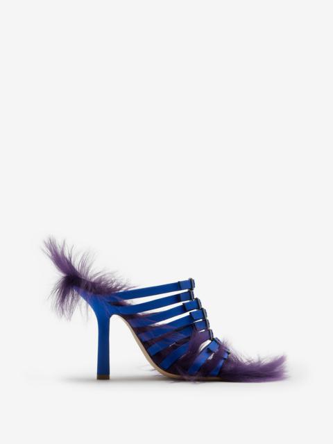 Satin Step Fuzz Sandals