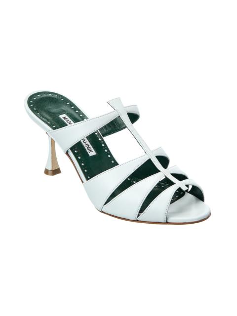 Manolo Blahnik Nooramu 70 Leather Sandal