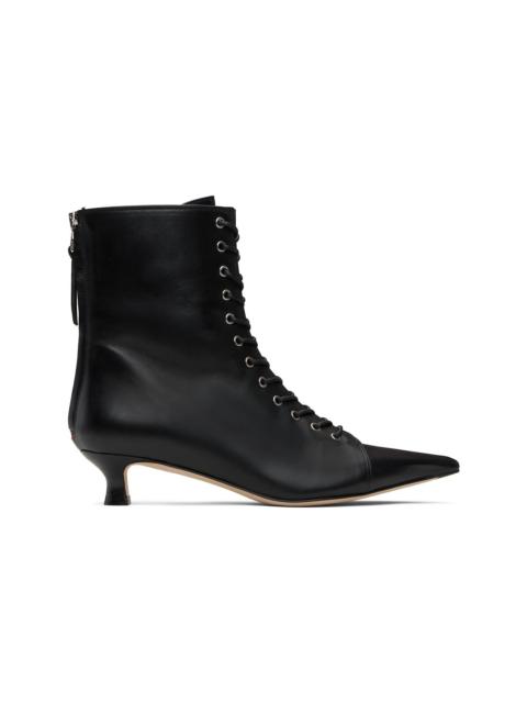 Black Trixi Calf Leather Boots