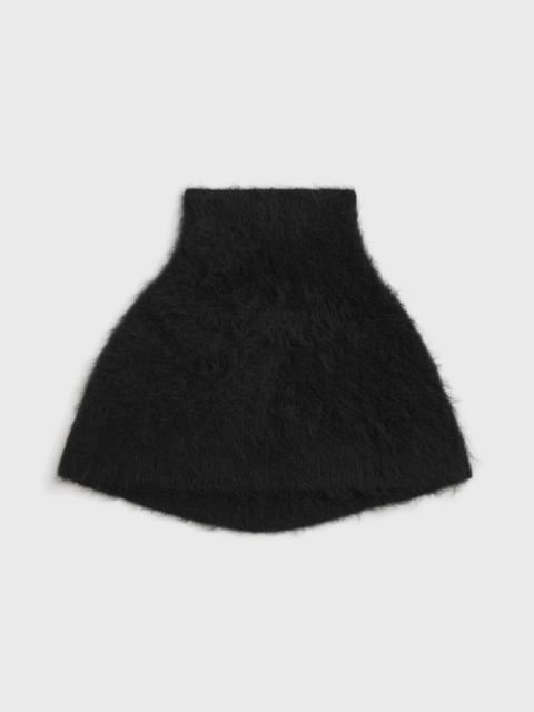 Funnel alpaca-blend neck warmer black