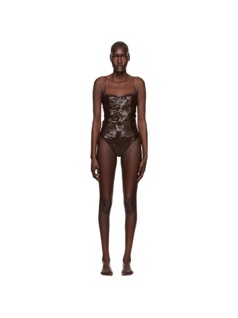 Brown Balconette Swimsuit