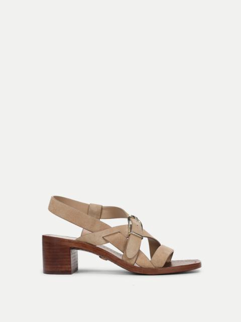 ETTA SUEDE MID-HEEL SANDAL