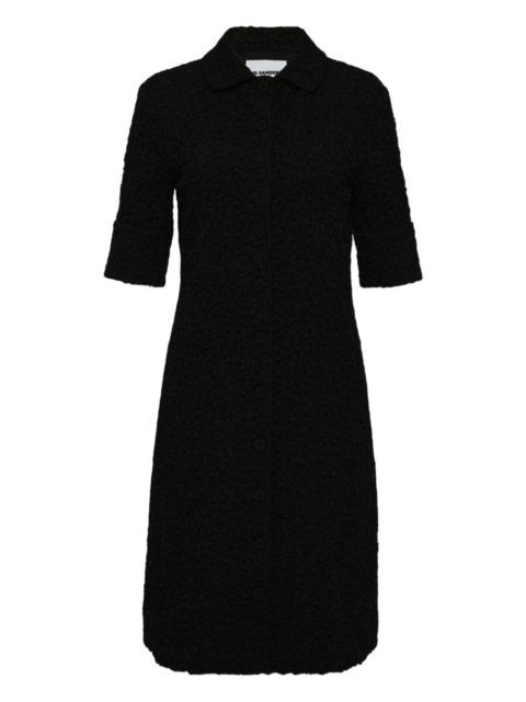 crew-neck midi dress