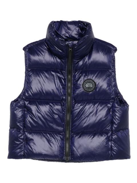 zip-up puffer vest