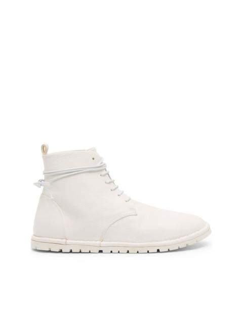 lace-up leather ankle boots