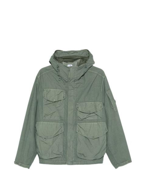 chest-pocket hooded jacket