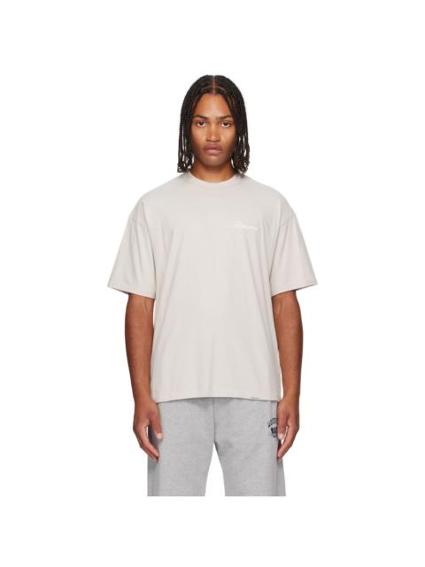 Gray Script Logo T-shirt