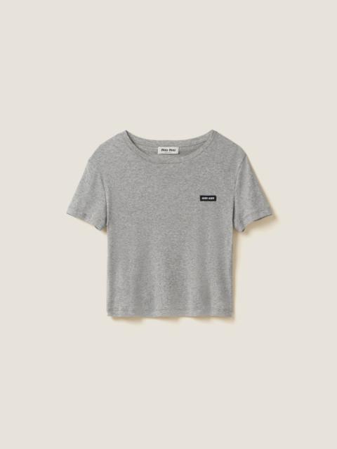 Ribbed jersey T-shirt