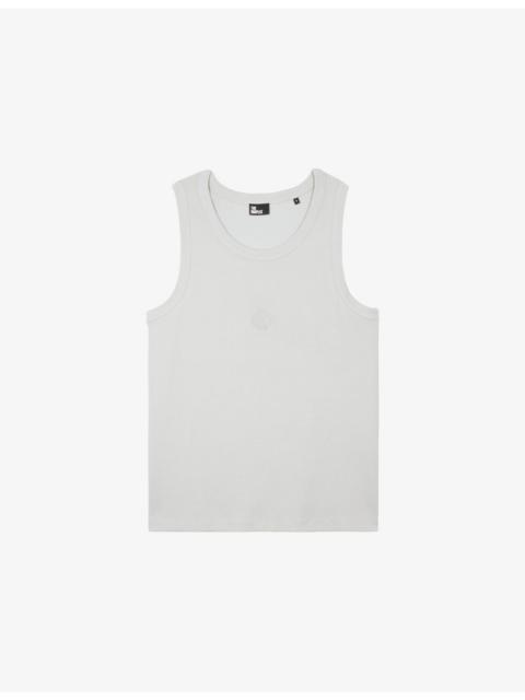 Sleeveless Round-Neck Stretch-Cotton T-Shirt