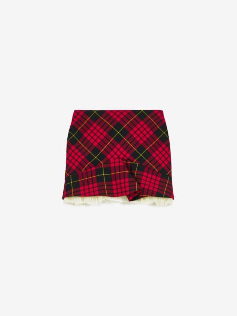 MacQueen' Tartan Kickback Mini Skirt
