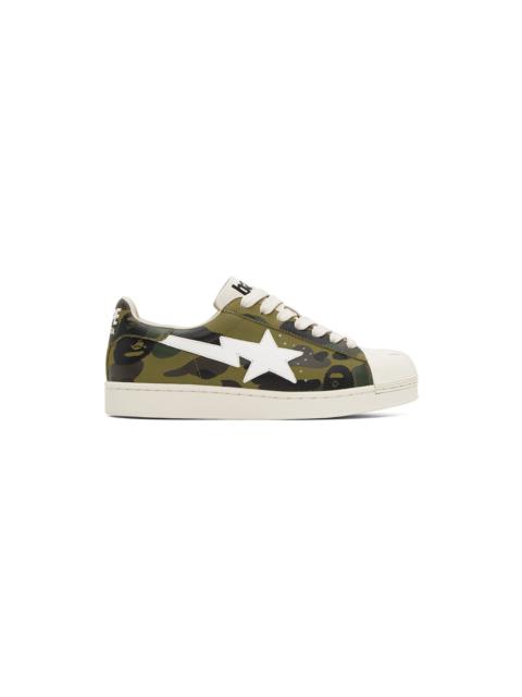 Green Skull Sta 1st Camo Sneakers