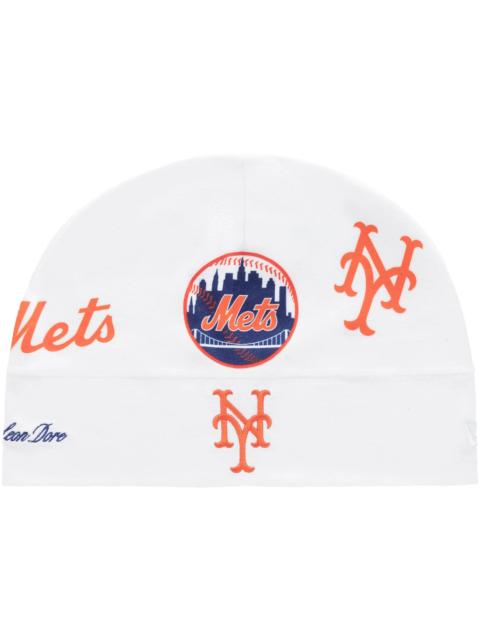 Aime Leon Dore x New Era Mets Fleece Skull Cap White
