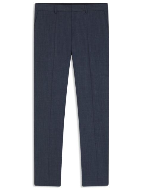 PATTERNED SLIM-FIT TROUSERS IN STRETCH WOOL