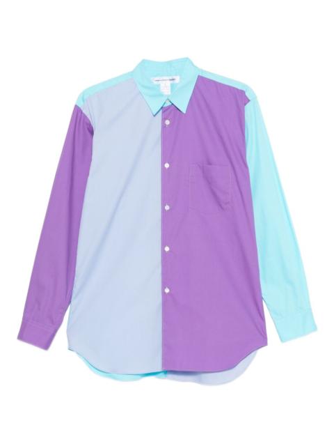 colour-block long-sleeve shirt