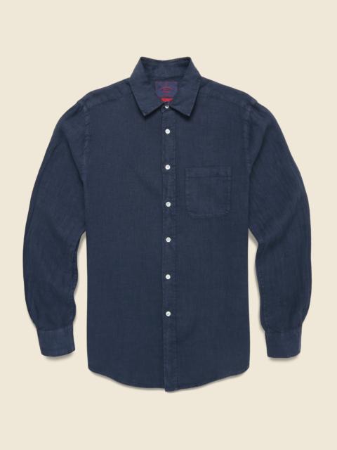 Classic Linen Shirt - Navy