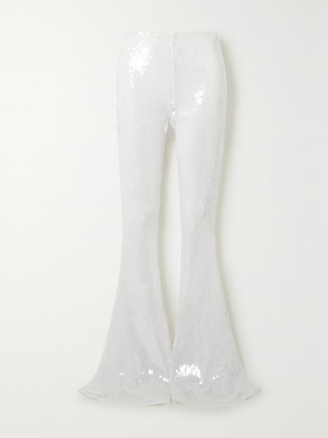 Koro Sequined Tulle Flared Pants
