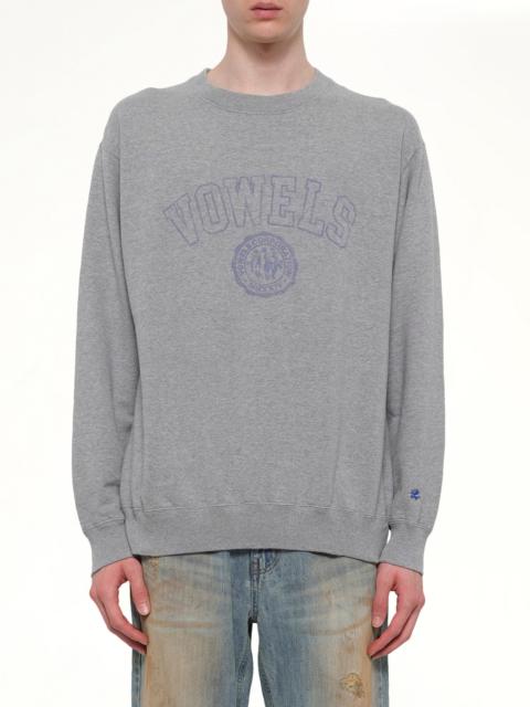 Faded Collegiate Sweatshirt in Grey Heather