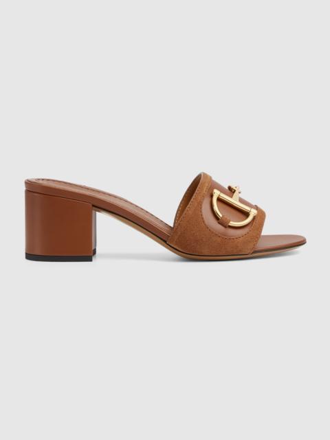 Women's slide sandal with Horsebit