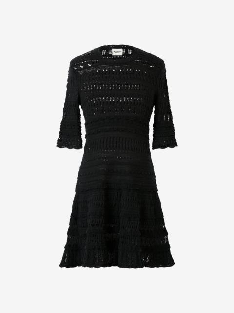 FAUVE CROCHET DRESS