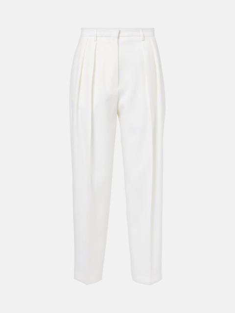 Emmett high-rise wool tapered pants